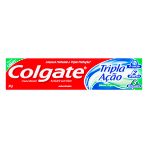 CREME DENTAL TRIPLA AÇÃO ORIGINAL COLGATE 90G CREME DENTAL TRIPLA AÇÃO ORIGINAL COLGATE 90G