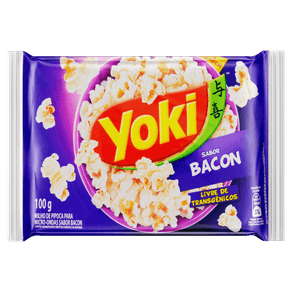 MILHO PIPOCA YOKI P/MICRO 100GR BACON MILHO PIPOCA YOKI P/MICRO 100GR BACON
