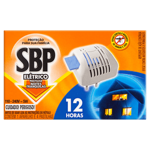 INSETICIDA EM PASTILHA APARELHO SBP COM 4 REFIL INSETICIDA EM PASTILHA APARELHO SBP COM 4 REFIL