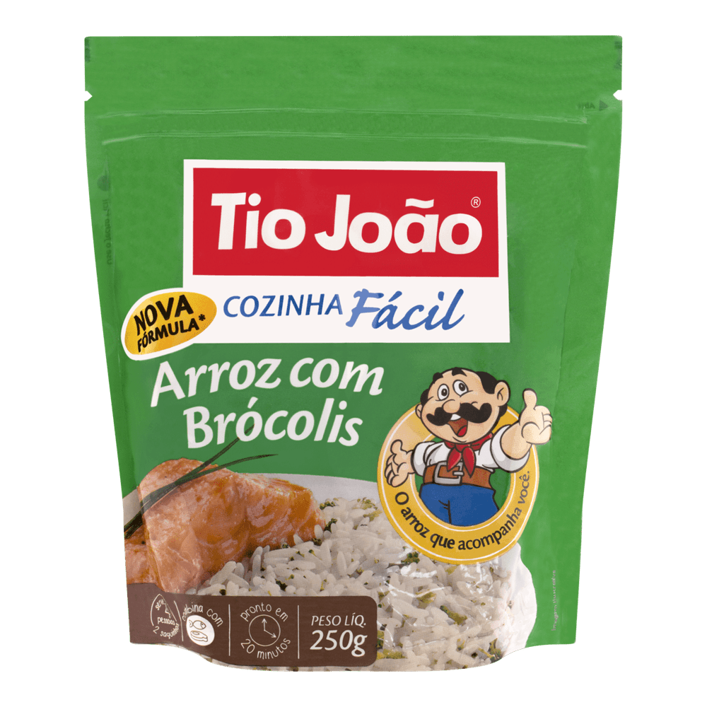ARROZ TIO JOAO 250GR COZINHA FACIL C/BROCOLIS supermercadosimperatriz