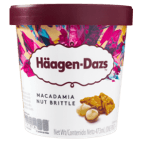 SORVETE MACADAMIA NUT BRITTLE HAAGEN-DAZS 473ML SORVETE MACADAMIA NUT BRITTLE HAAGEN-DAZS 473ML