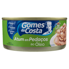 ATUM GOMES DA COSTA 170G PEDAÇOS EM ÓLEO ATUM GOMES DA COSTA 170G PEDAÇOS EM ÓLEO