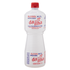 ÁLCOOL DA ILHA 1L 46.2° ÁLCOOL DA ILHA 1L 46.2°