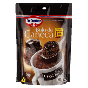 BOLO CANECA DR OETKER 70GR CHOCOLATE BOLO CANECA DR OETKER 70GR CHOCOLATE