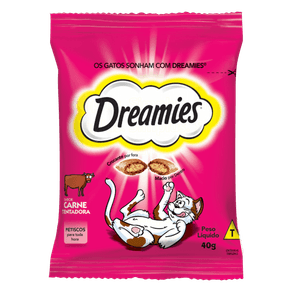PETISCO PARA GATOS SABOR CARNE DREAMIES 40GR PETISCO PARA GATOS SABOR CARNE DREAMIES 40GR