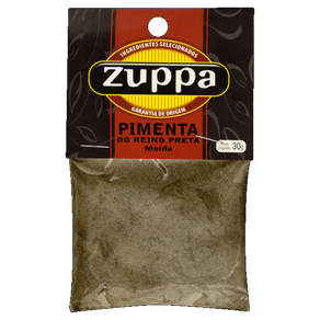 PIMENTA DO REINO PRETA MOÍDA ZUPPA 30G PIMENTA DO REINO PRETA MOÍDA ZUPPA 30G