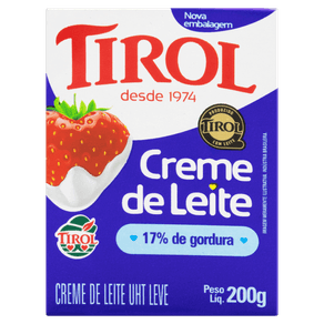 CREME DE LEITE TIROL 200GR UHT CREME DE LEITE TIROL 200GR UHT