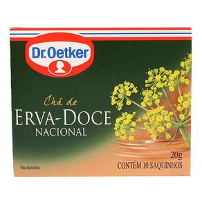 CHA DR OETKER 20GR ERVA DOCE 10 SACHES CHA DR OETKER 20GR ERVA DOCE 10 SACHES