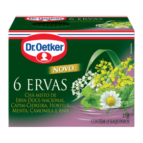 CHA DR OETKER 10G 6 ERVAS 10 SACHES CHA DR OETKER 10G 6 ERVAS 10 SACHES