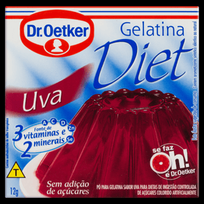 GELATINA DR OETKER 12GR DIET UVA GELATINA DR OETKER 12GR DIET UVA