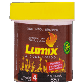 ACENDEDOR LUMIX 85GR C/4 PASTILHAS ACENDEDOR LUMIX 85GR C/4 PASTILHAS