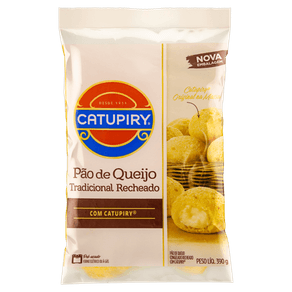 PÃO DE QUEIJO RECHEADO COM CATUPIRY 390G PÃO DE QUEIJO RECHEADO COM CATUPIRY 390G
