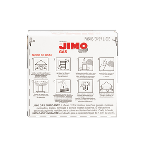 INSETICIDA GÁS FUMIGANTE COM 2 UNIDADES JIMO 35GR INSETICIDA GÁS FUMIGANTE COM 2 UNIDADES JIMO 35GR