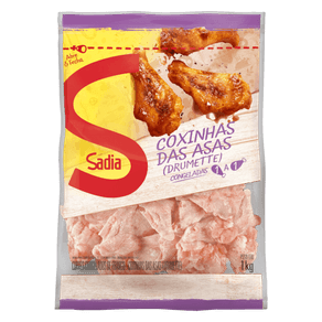 COXINHA DA ASA DE FRANGO DRUMETTE CONGELADO ZIP SADIA 1KG COXINHA DA ASA DE FRANGO DRUMETTE CONGELADO ZIP SADIA 1KG