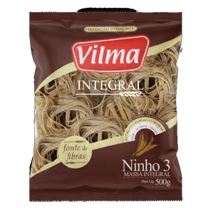 MACARRÃO VILMA 500G INTEGRAL NINHO MACARRÃO VILMA 500G INTEGRAL NINHO