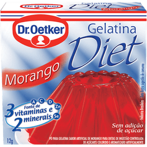 GELATINA DR OETKER 12GR DIET MORANGO