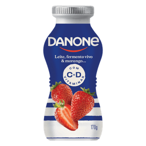 IOGURTE LÍQUIDO MORANGO DANONE 170G IOGURTE LÍQUIDO MORANGO DANONE 170G