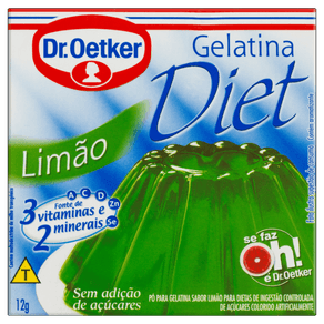 GELATINA DR OETKER 12GR DIET LIMAO