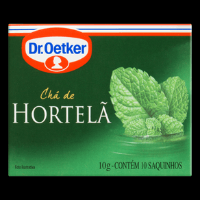 CHA DR OETKER 10GR ERVAS HORTELA 10 SACHES