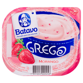 IOGURTE MORANGO GREGO BATAVO 100G