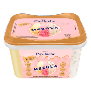SORVETE MEZCLA CLÁSSICO PAVILOCHE 1,5L SORVETE MEZCLA CLÁSSICO PAVILOCHE 1,5L