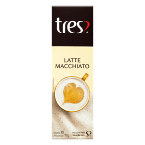 CÁPSULA CAFÉ 3 CORAÇÕES 110G LATTE MACCHIATO CÁPSULA CAFÉ 3 CORAÇÕES 110G LATTE MACCHIATO
