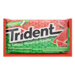 CHICLETE TRIDENT 8GR MELANCIA CHICLETE TRIDENT 8GR MELANCIA