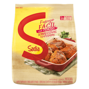 SOBRECOXAS DE FRANGO TEMPERADO CONGELADO ASSA FÁCIL SADIA 800GR SOBRECOXAS DE FRANGO TEMPERADO CONGELADO ASSA FÁCIL SADIA 800GR
