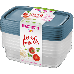 CONJ POTES SANREMO 785ML LV6 PG5 FACIL RETANG CONJ POTES SANREMO 785ML LV6 PG5 FACIL RETANG