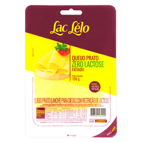 QUEIJO PRATO ZERO LACTOSE LAC LELO 150G QUEIJO PRATO ZERO LACTOSE LAC LELO 150G