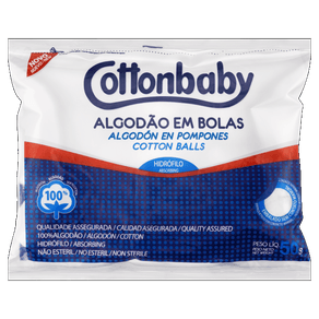 ALGODÃO BRANCO BOLA COTTONBABY 50G ALGODÃO BRANCO BOLA COTTONBABY 50G