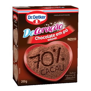 CHOCOLATE 70% CACAU DR OETKER 200GR
