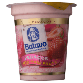 IOGURTE PEDAÇOS DE MORANGO BATAVO 100G IOGURTE PEDAÇOS DE MORANGO BATAVO 100G