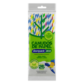 CANUDO DE PAPEL BOMPACK 6MM COM 25 UNIDADES CANUDO DE PAPEL BOMPACK 6MM COM 25 UNIDADES