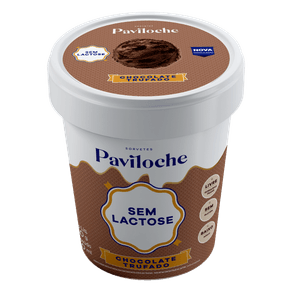 SORVETE CHOCOLATE TRUFADO SEM LACTOSE PAVILOCHE 500ML
