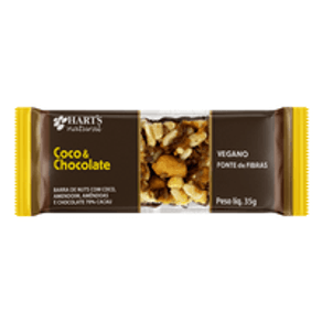 BARRA NUTS HARTS NATURAL 35G PC COCO/CHOC/AMEND