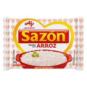 TEMPERO SAZON 60GR BRANCO P/ARROZ TEMPERO SAZON 60GR BRANCO P/ARROZ