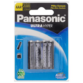 PILHA PANASONIC ULTRA HIPER PALITO C/04 PILHA PANASONIC ULTRA HIPER PALITO C/04