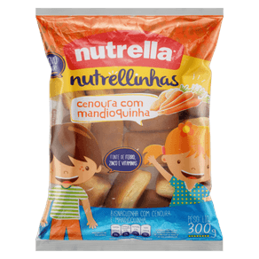 PÃO NUTRELLA 300G BISNAGA CENOURA COM MANDIOQUINHA PÃO NUTRELLA 300G BISNAGA CENOURA COM MANDIOQUINHA