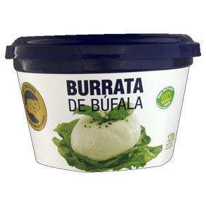 QUEIJO BURRATA DE BÚFALA BÚFALO DOURADO 120G QUEIJO BURRATA DE BÚFALA BÚFALO DOURADO 120G