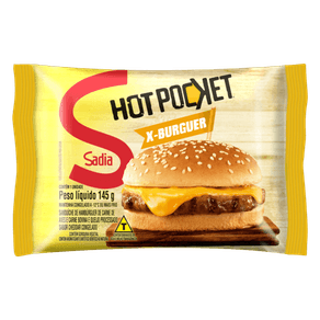 HOT POCKET BURGUER SADIA X 145GR HOT POCKET BURGUER SADIA X 145GR