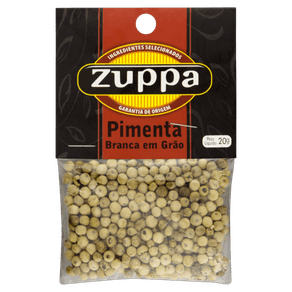 PIMENTA BRANCA EM GRÃO ZUPPA 20G PIMENTA BRANCA EM GRÃO ZUPPA 20G