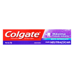 CREME DENTAL MÁXIMA PROTEÇÃO ANTICÁRIES NEUTRAÇÚCAR COLGATE 70G