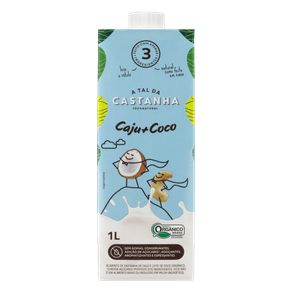 BEBIDA VEGETAL COCO A TAL DA CASTANHA 1L BEBIDA VEGETAL COCO A TAL DA CASTANHA 1L