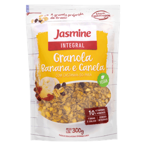 GRANOLA BANANA E CANELA COM CASTANHA-DO-PARÁ JASMINE 300GR GRANOLA BANANA E CANELA COM CASTANHA-DO-PARÁ JASMINE 300GR