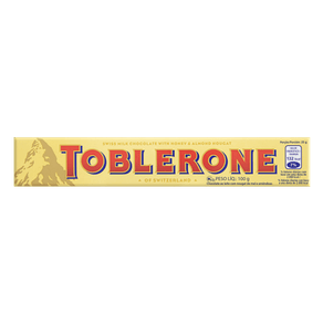 CHOCOLATE TOBLERONE 100GR AO LEITE MEL E AMENDOAS CHOCOLATE TOBLERONE 100GR AO LEITE MEL E AMENDOAS