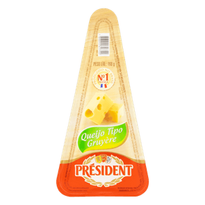 QUEIJO GRUYÈRE FRAÇÃO PRÉSIDENT 160G QUEIJO GRUYÈRE FRAÇÃO PRÉSIDENT 160G