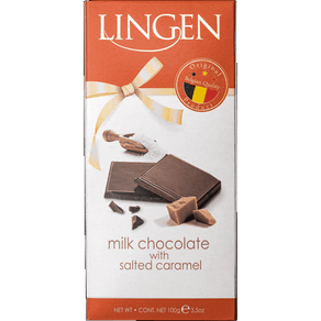 CHOCOLATE BELGA LINGEN 100G SALTED CARAMEL