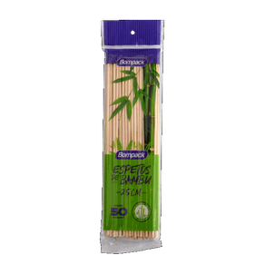ESPETO BOMPACK DE BAMBU 25CM C/50 ESPETO BOMPACK DE BAMBU 25CM C/50