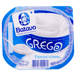 IOGURTE TRADICIONAL GREGO BATAVO 100G